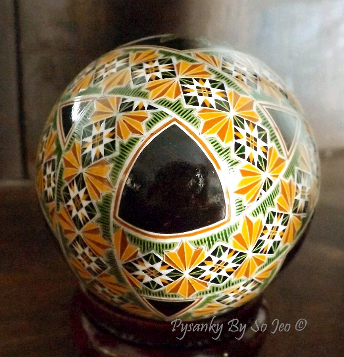Snowdrops Pysanky Ukrainian Easter Egg by So Jeo